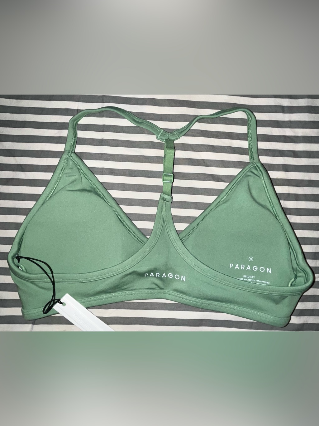 Paragon Fitwear Reluna Bare Sports Bra + Ace Mid-Rise Mini Skort In Matcha Sz M — image 3 of 8